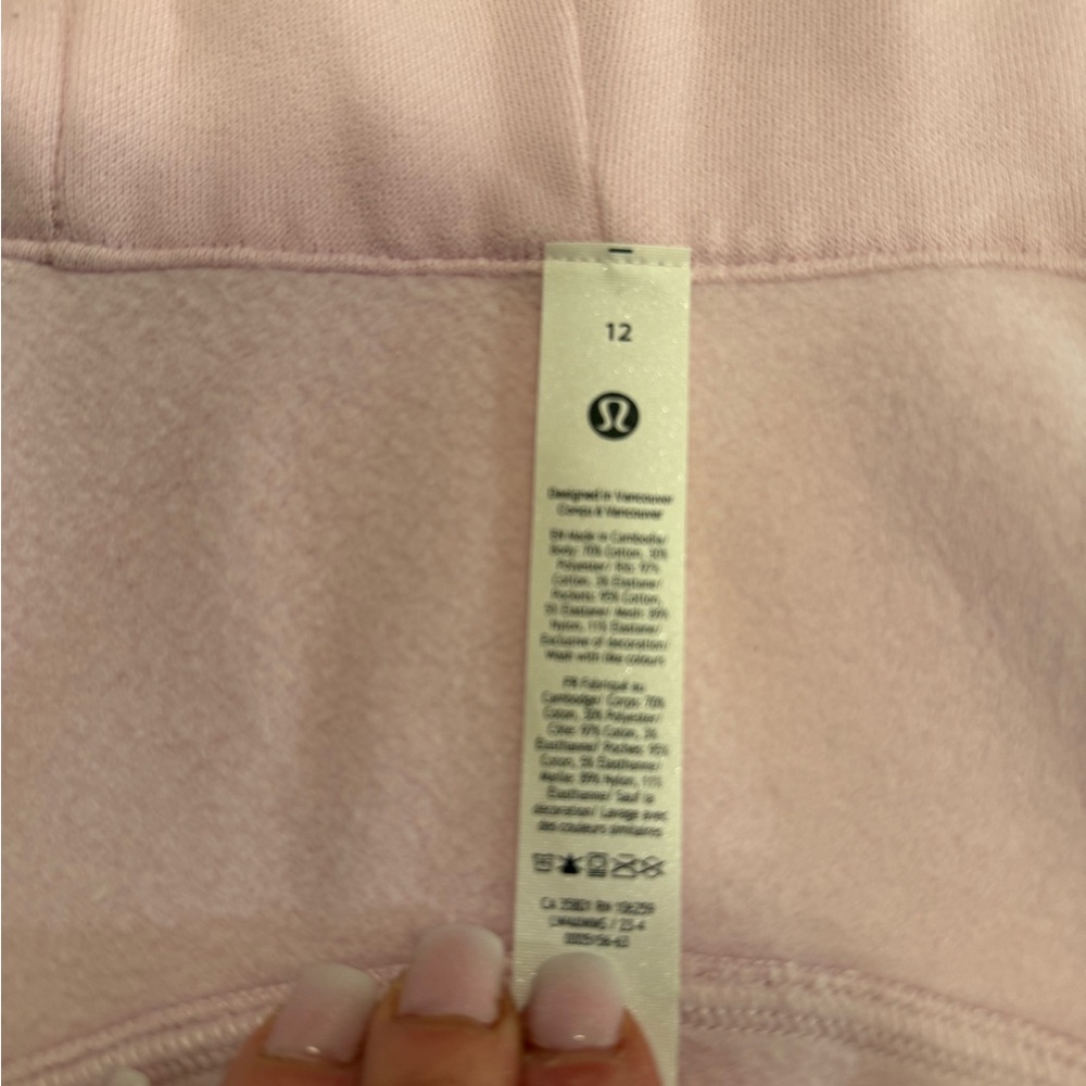 Lululemon Scuba Full Zip Hoodie. New without tags. Size 12. Pink - Picture 5 of 9